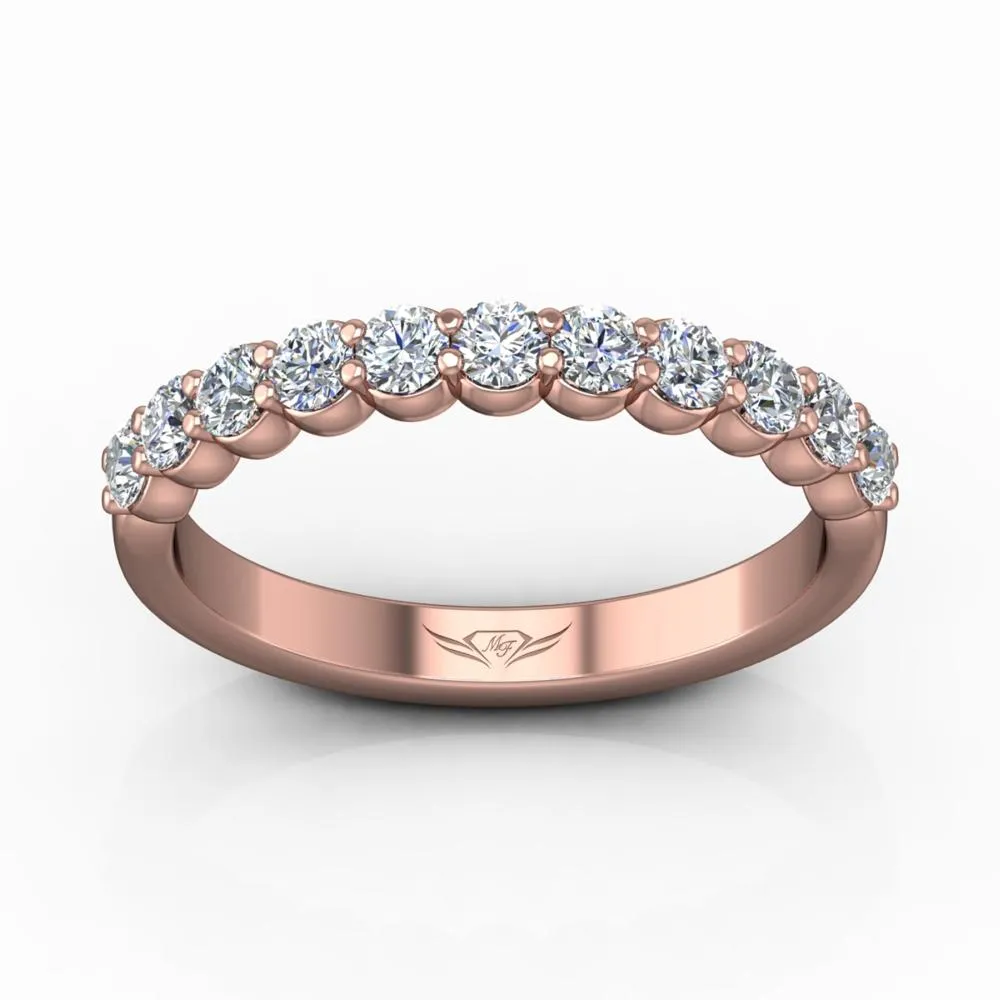 Shared Prong Wedding Band