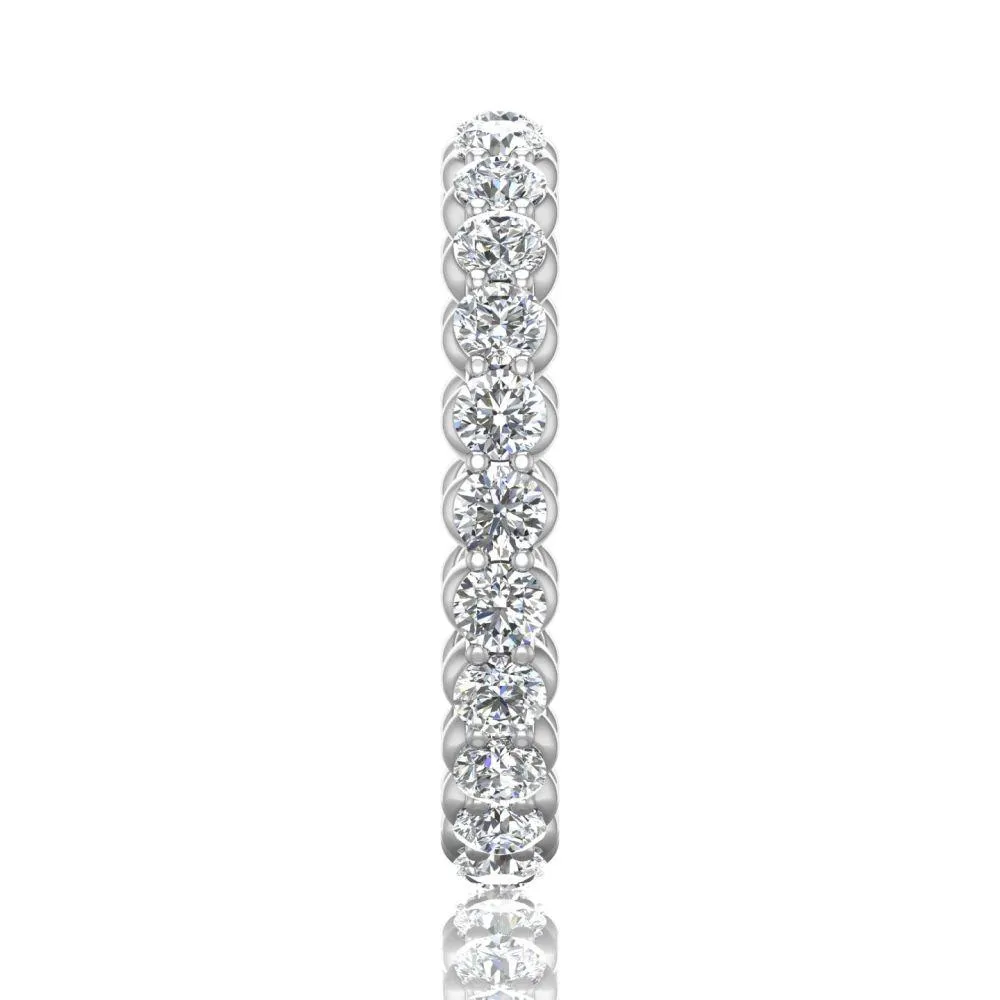 Shared Prong Wedding Band