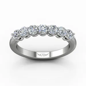 Shared Prong Wedding Band