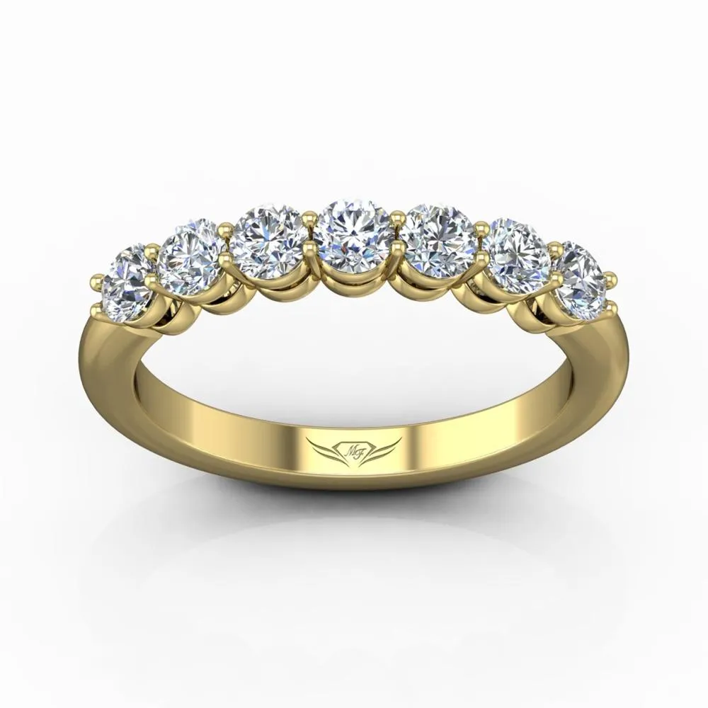 Shared Prong Wedding Band