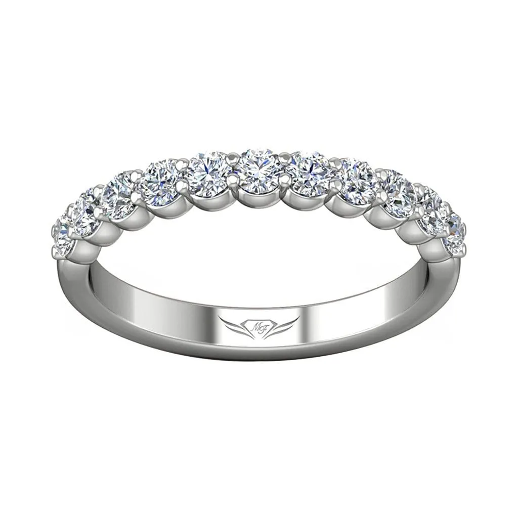 Shared Prong Wedding Band