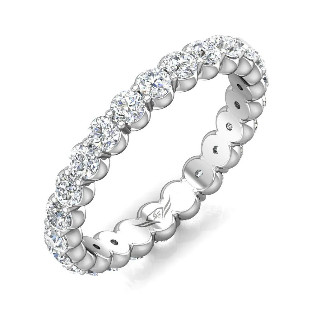Shared Prong Wedding Band