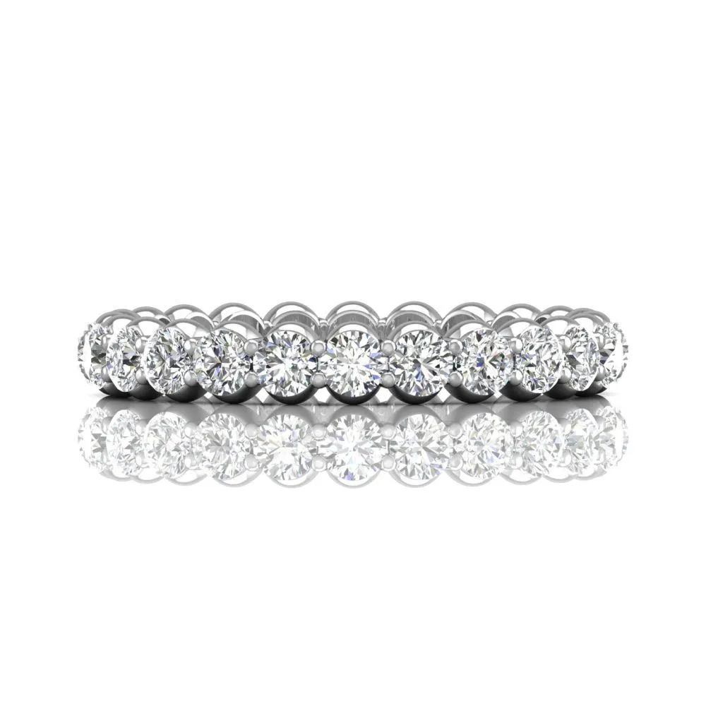 Shared Prong Wedding Band