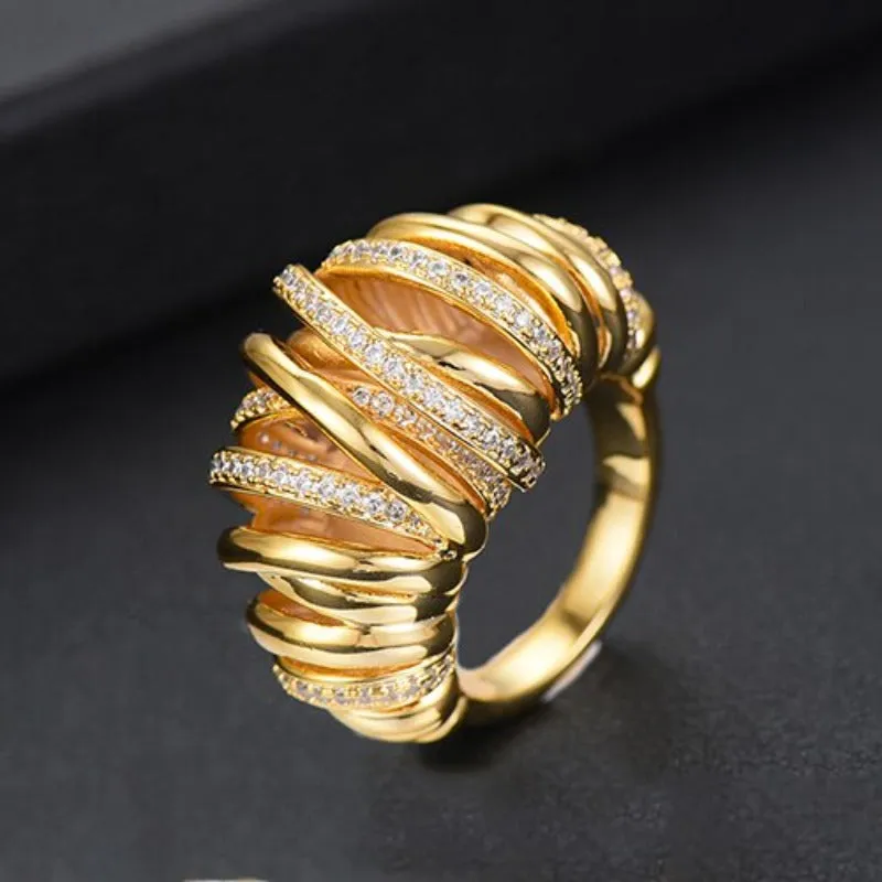 Shiny Charm Ring Women Jewelry Anniversary Birthday