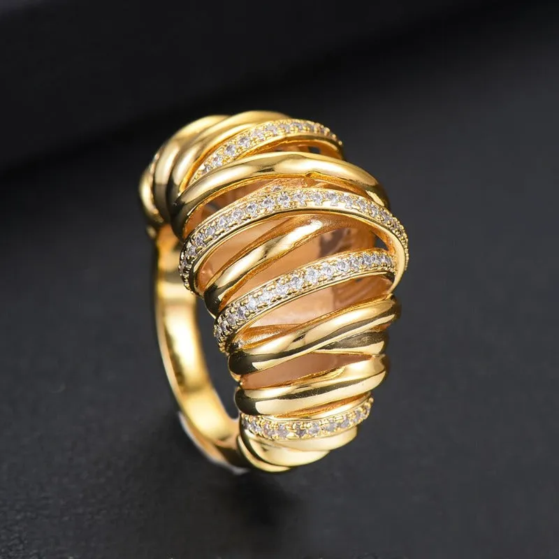 Shiny Charm Ring Women Jewelry Anniversary Birthday