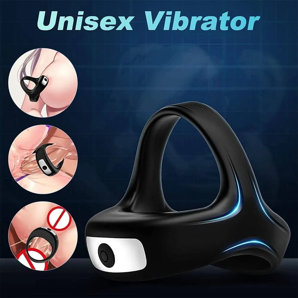 Silicone Rechargeable Triple Cock Cage Vibrating Cock Ring