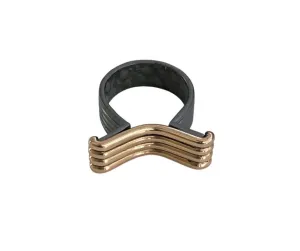 Silver and Bronze Ring - Size 7