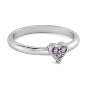 Sparkling Heart Shaped 0.60 Ct Mystic Topaz 925 Sterling Silver Ring