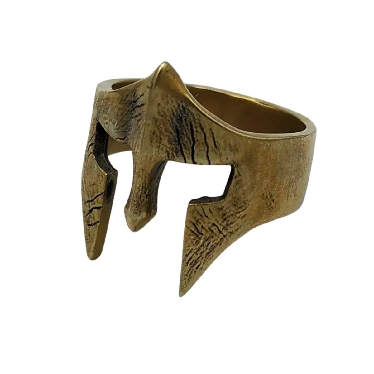 Spartan warrior bronze ring