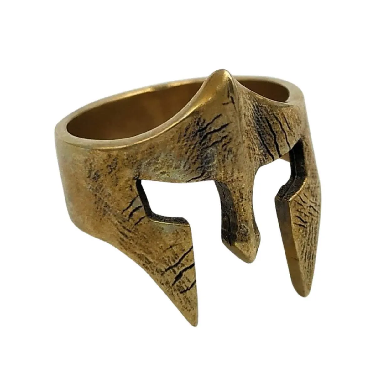 Spartan warrior bronze ring