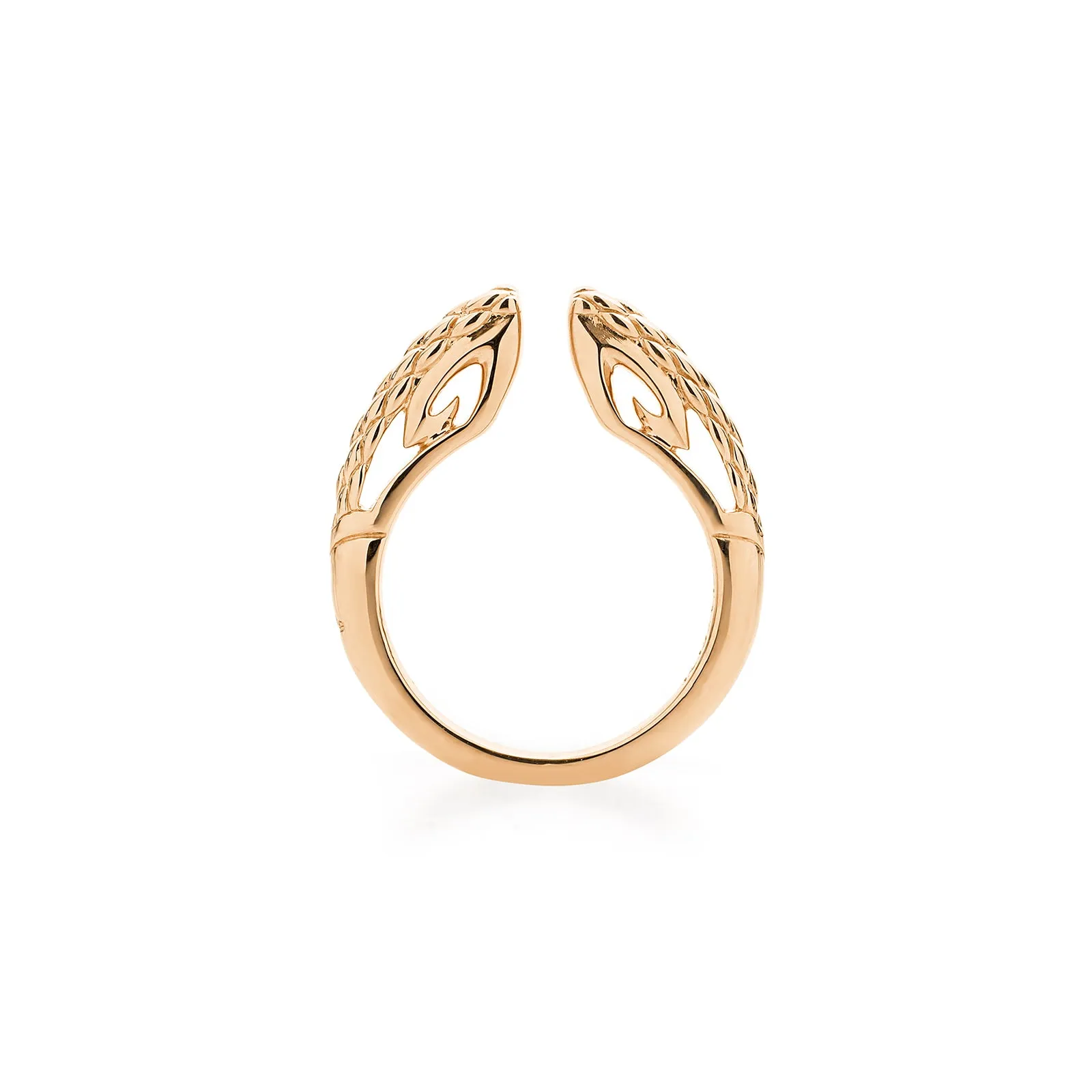 Spirit Python Stack Ring 2mm - 18K Rose Gold Vermeil