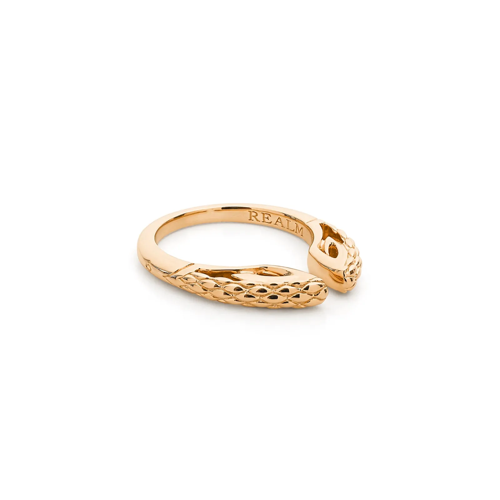 Spirit Python Stack Ring 2mm - 18K Rose Gold Vermeil