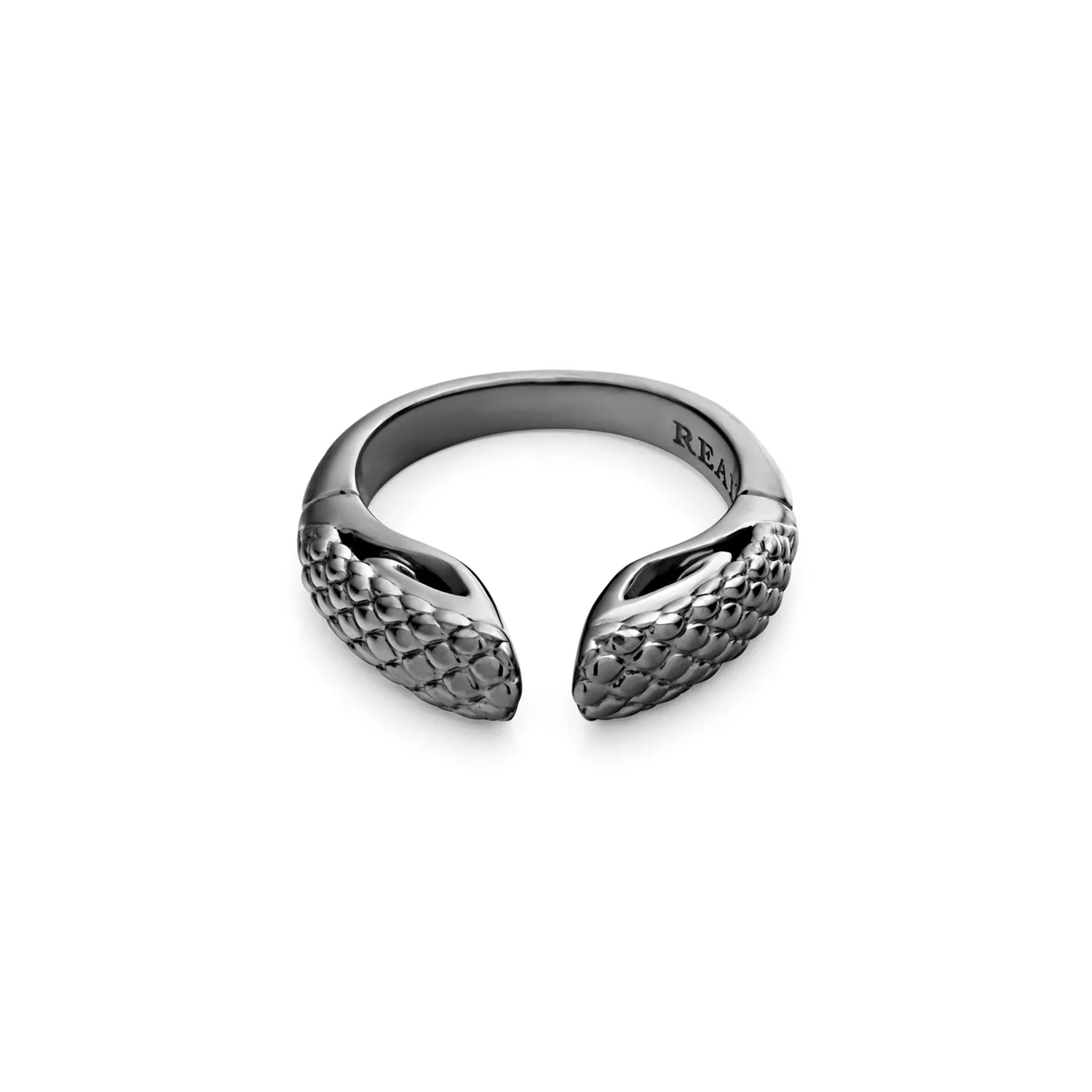 Spirit Python Stack Ring 5mm - Black Ruthenium Vermeil