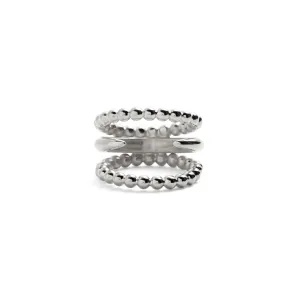 Split Ophidia Ring in Silver