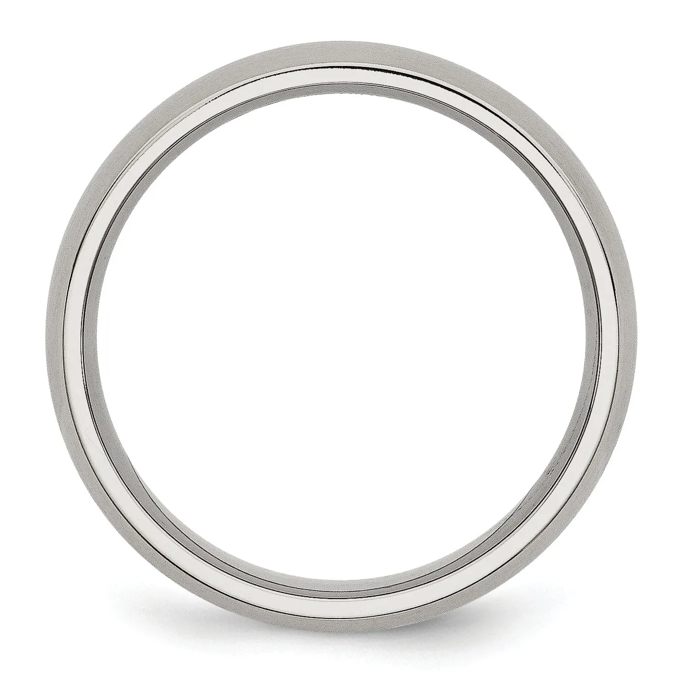 Stainless Steel Beveled Edge Brushed Band