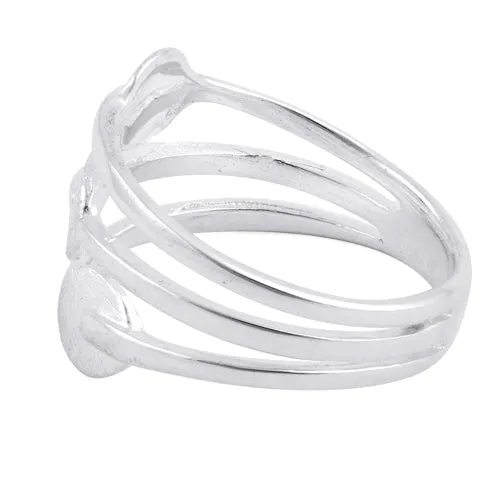 Sterling Silver Abstract Circles Ring