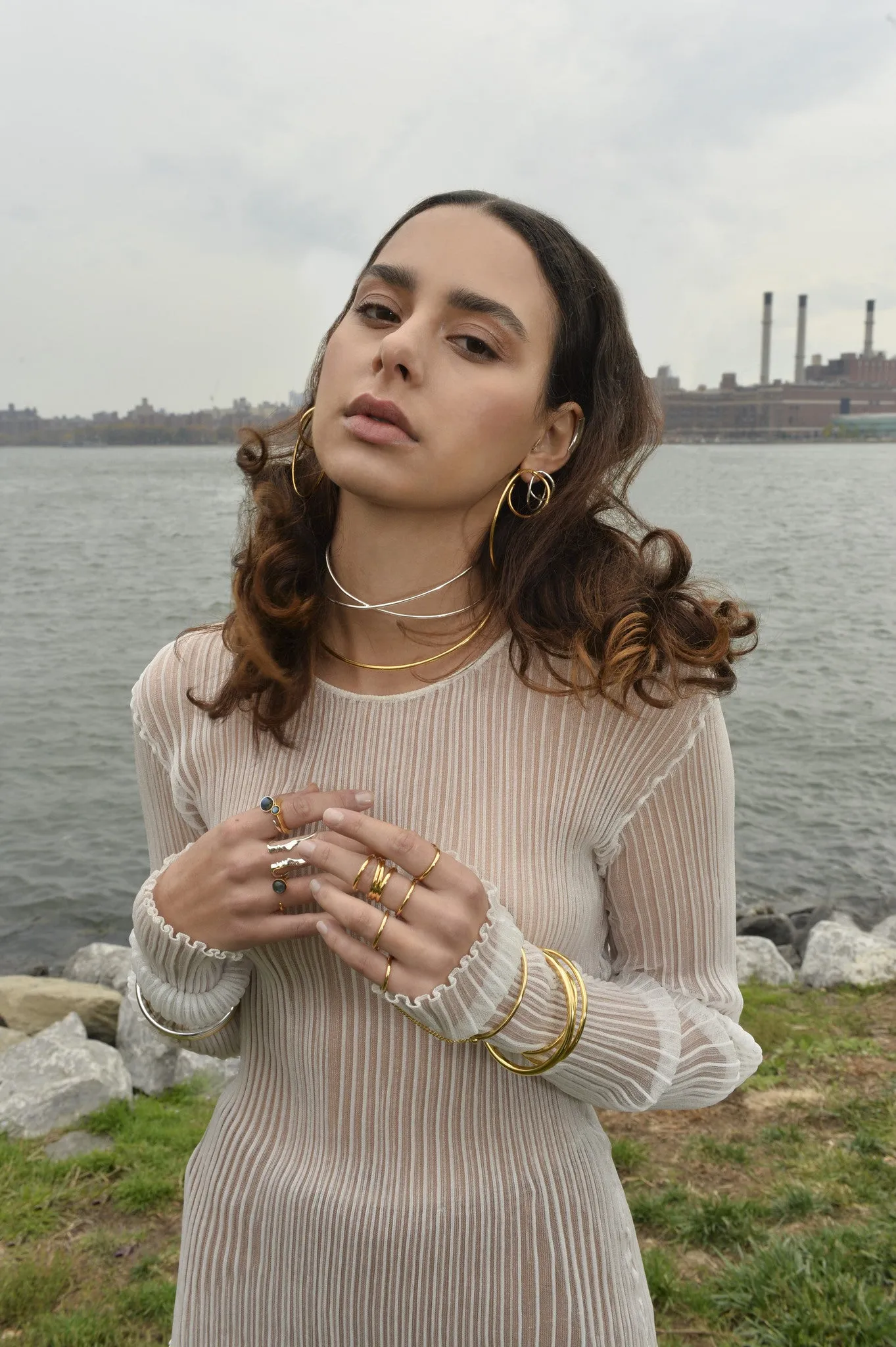 Tangent Ring in Gold