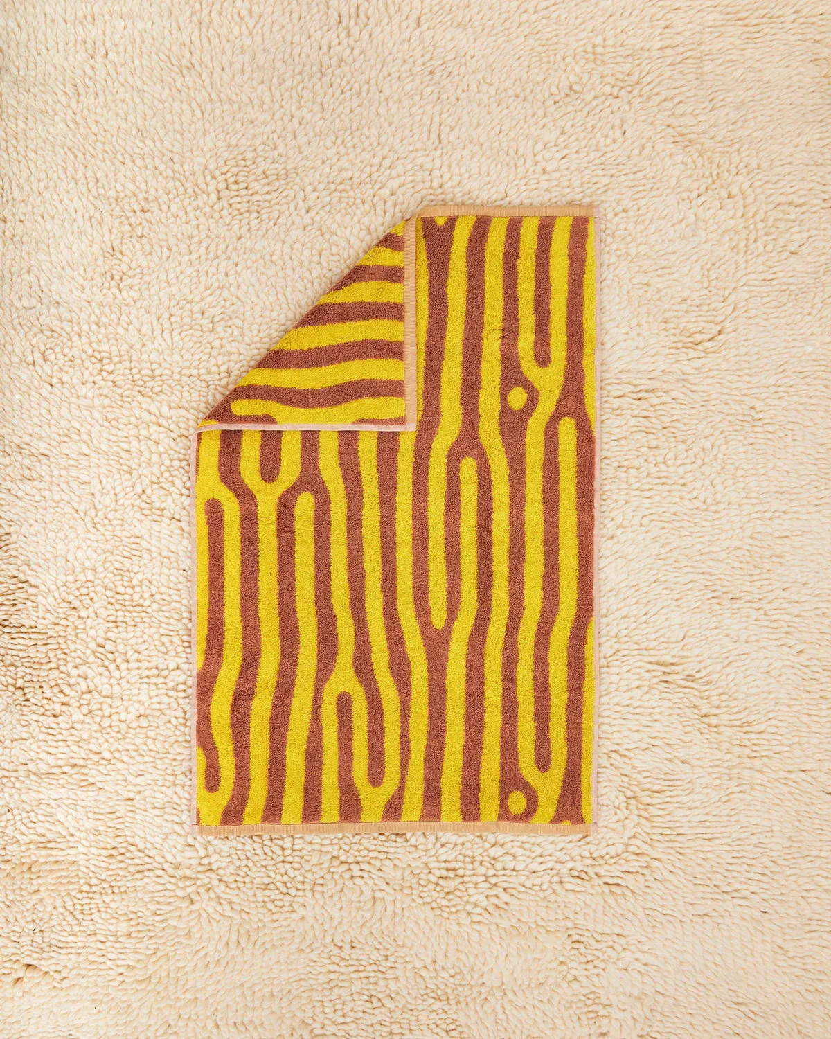 Terra Pattern Towels - Oak hand towel