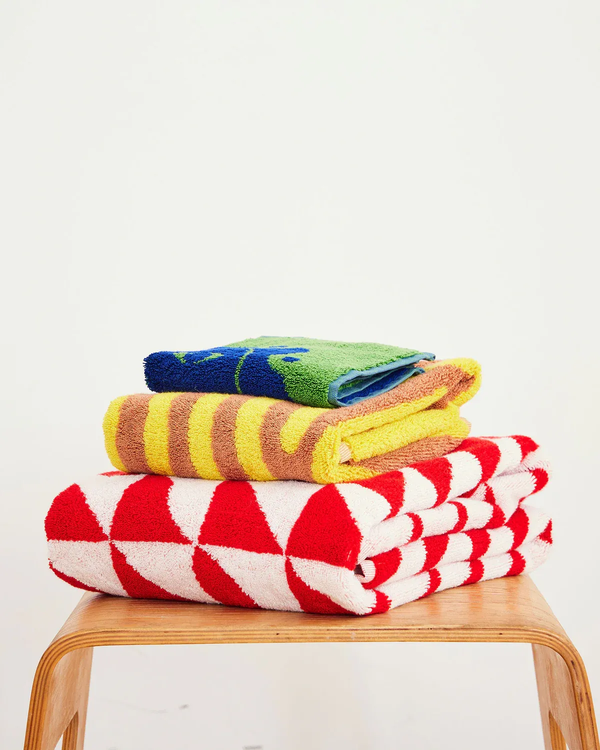 Terra Pattern Towels - Oak hand towel