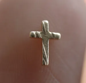 Textured Stripes - Tiny metal Cross blanks