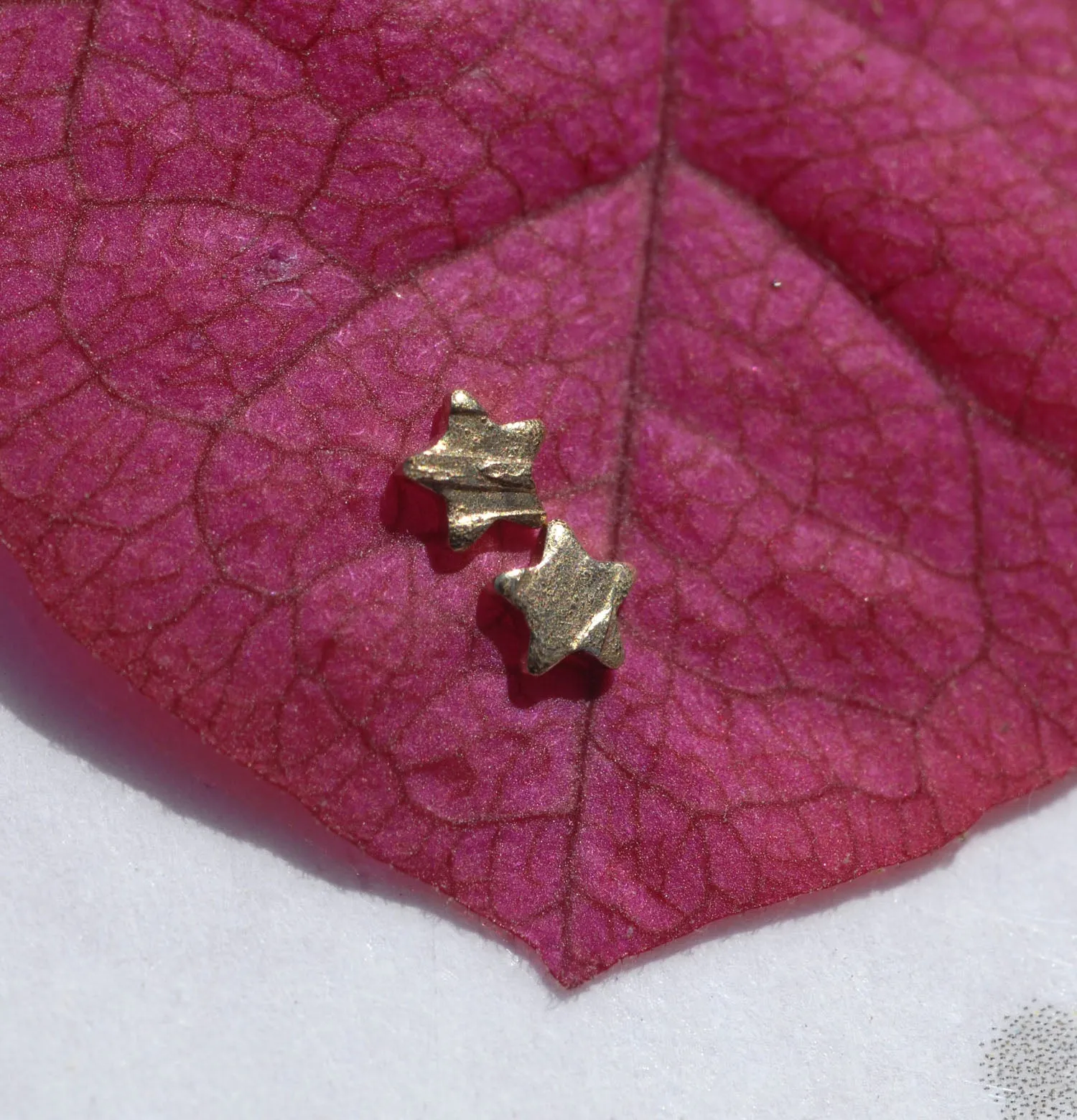 Textured Stripes - Tiny metal Star 2.5mm blanks