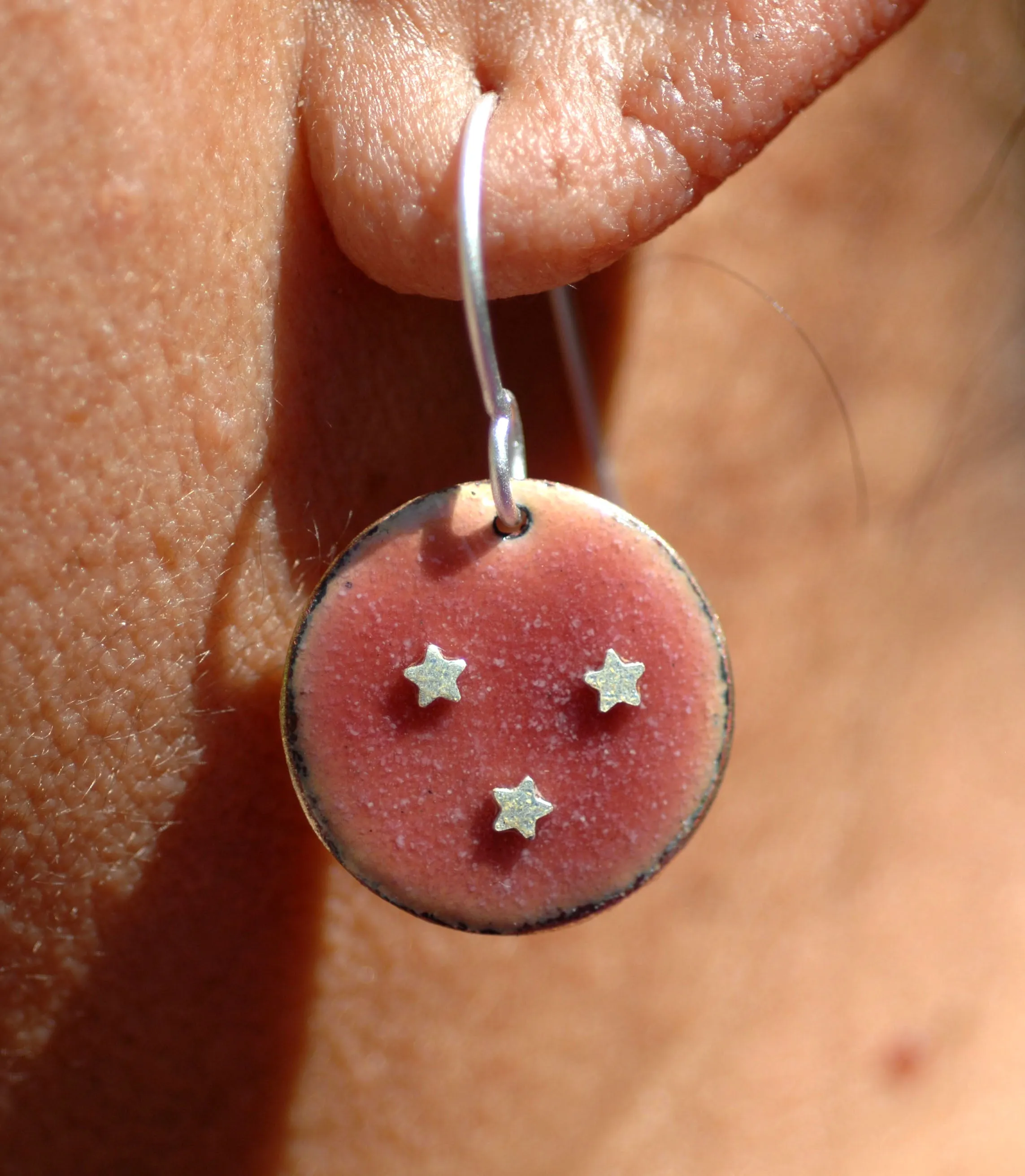 Textured Stripes - Tiny metal Star 2.5mm blanks