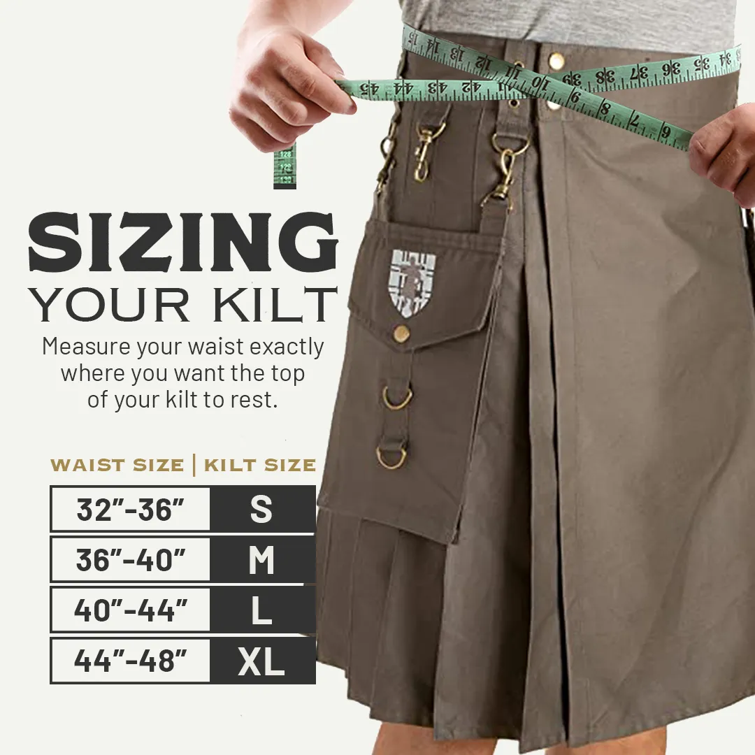 The Highlander Kilt - Black