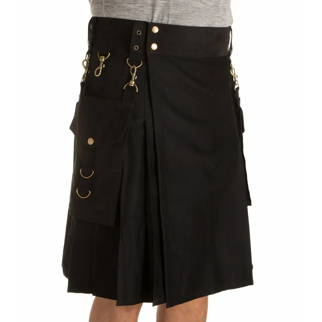 The Highlander Kilt - Black