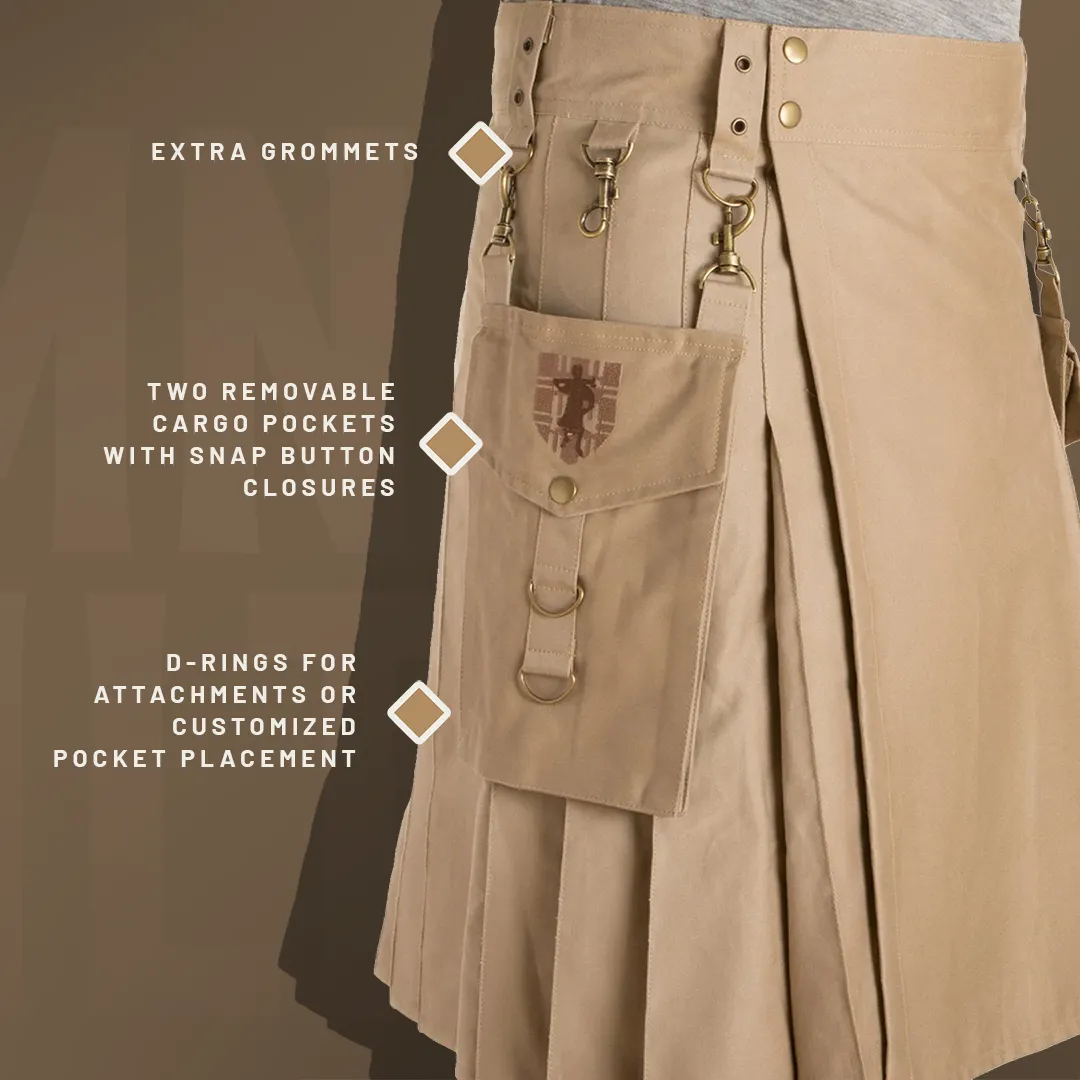 The Highlander Kilt - Brown