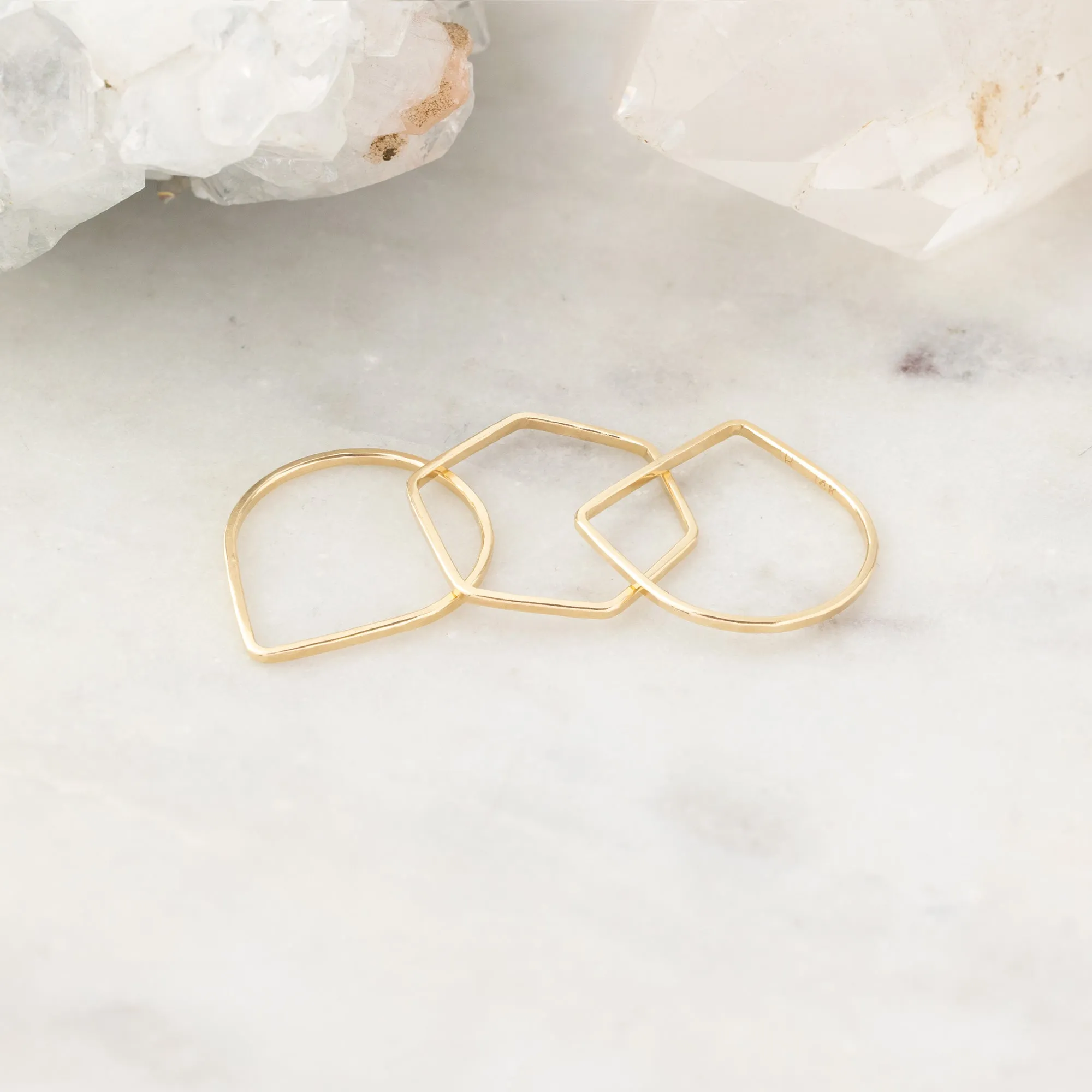 The Peak Stacking Ring | Gold Filled
