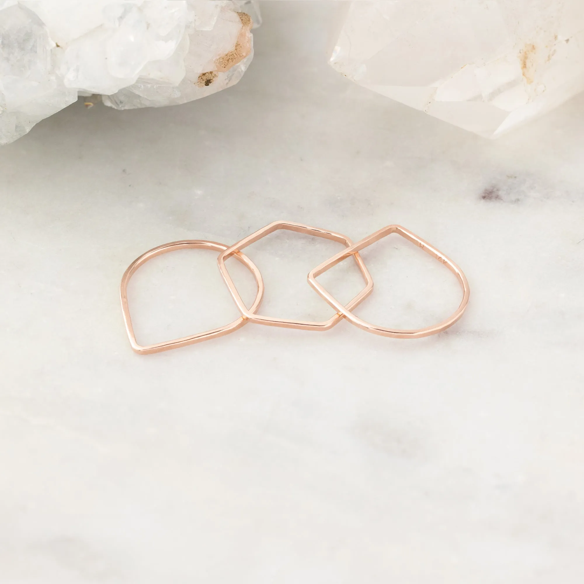 The Peak Stacking Ring | Gold Filled