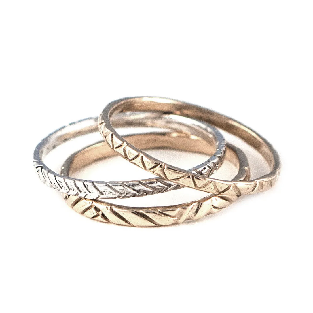 Three Pattern Rings