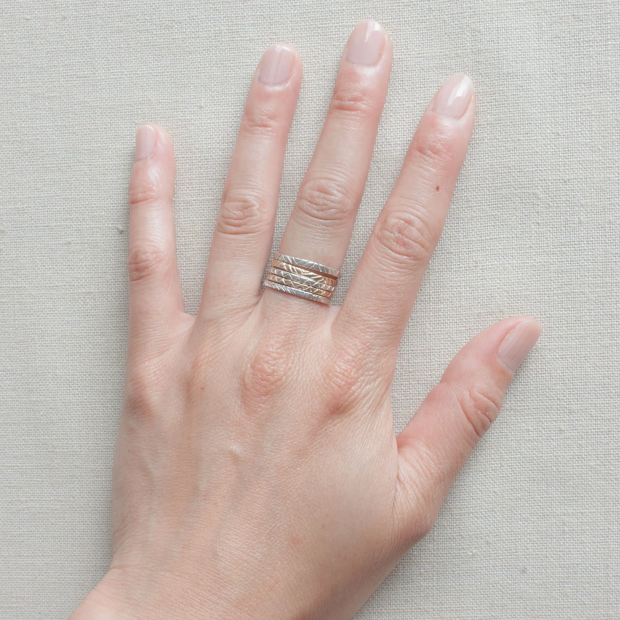 Three Pattern Rings