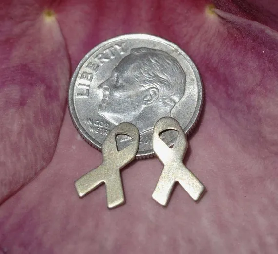 Tiny metal Awareness Ribbons, Mini Ribbon