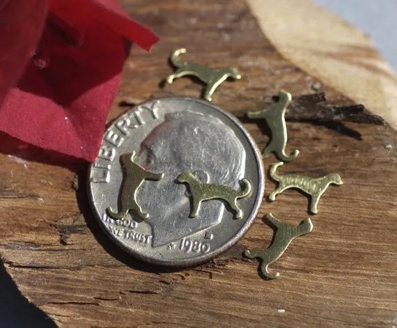 Tiny metal Dog blanks