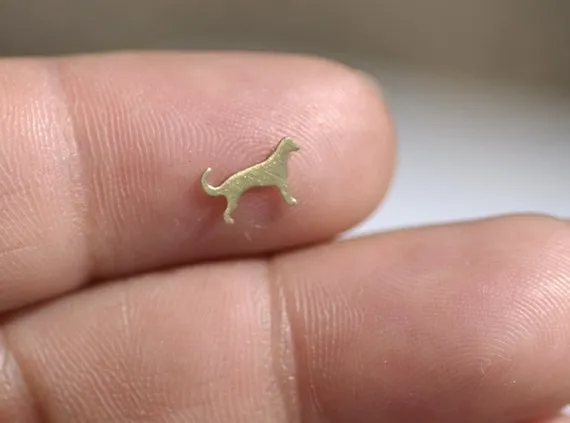 Tiny metal Dog blanks