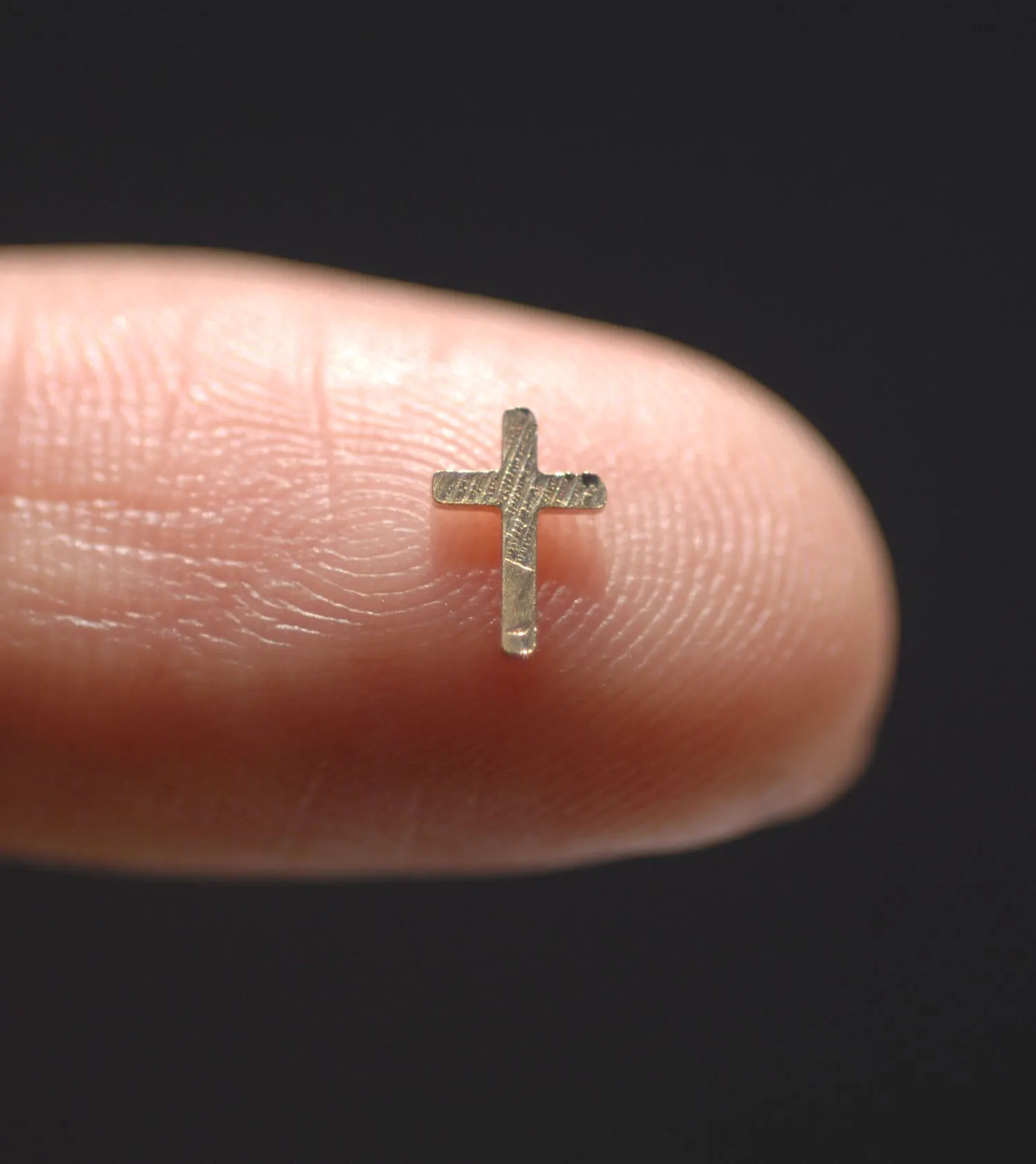 Tiny Metal Hexagon Cross