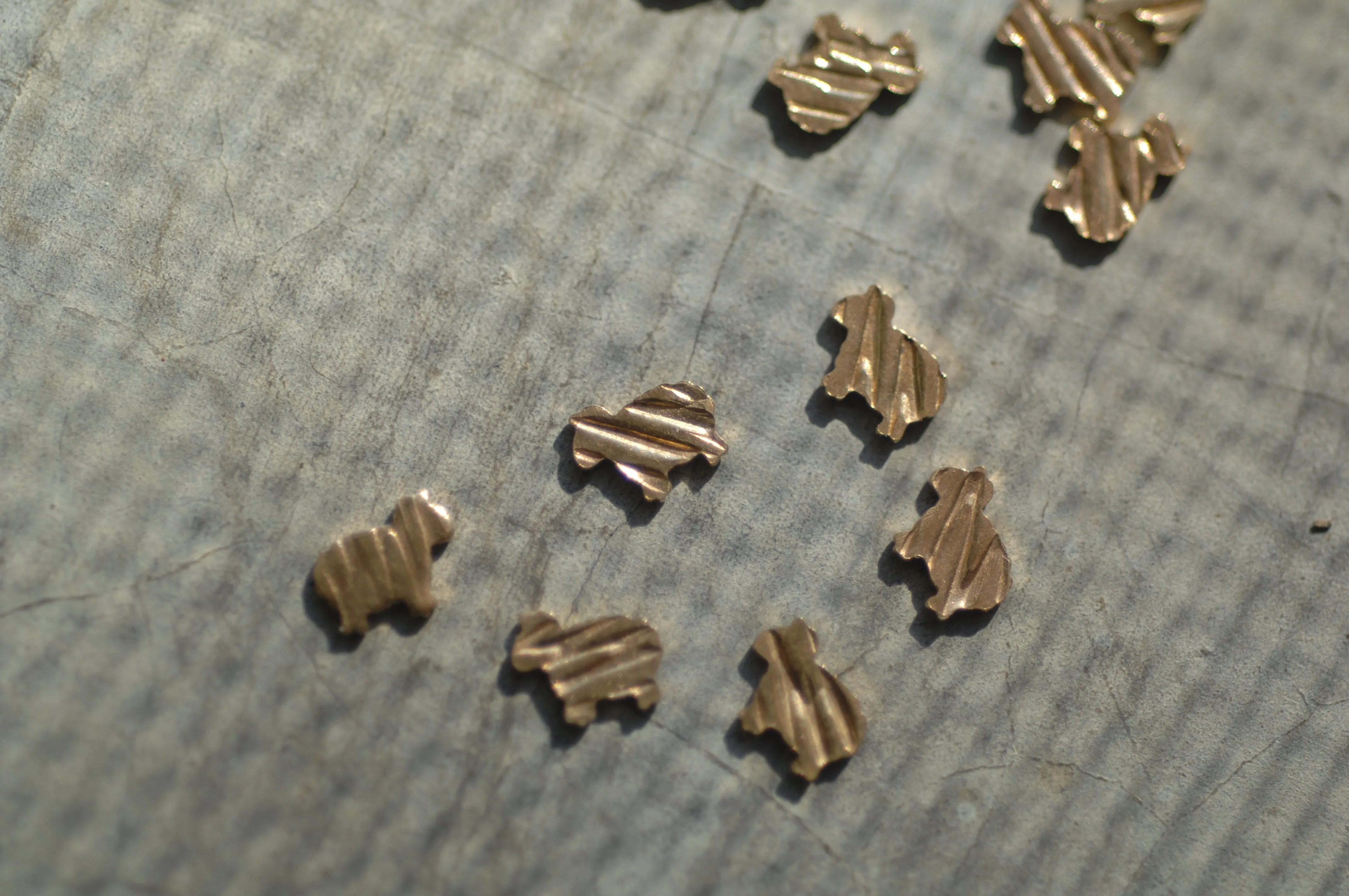 Tiny Metal Hexagon Sheep