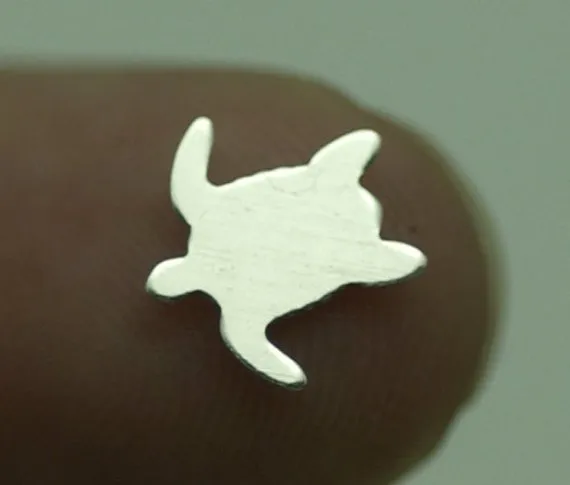 Tiny metal Sea Turtle blanks