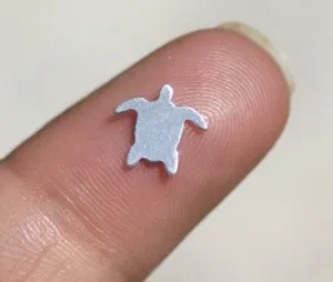 Tiny metal Sea Turtle blanks