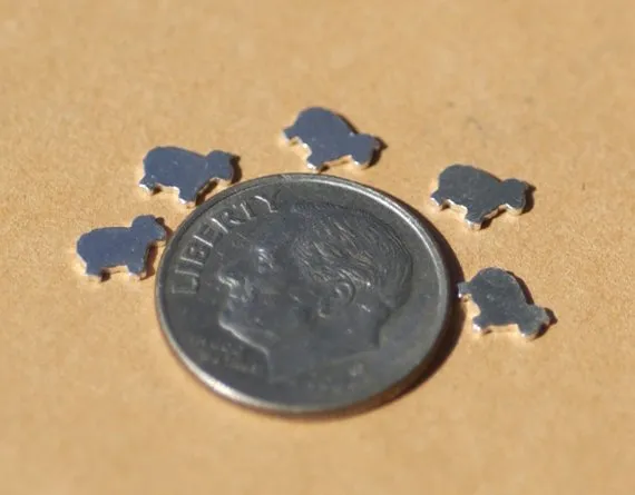 Tiny metal Sheep blanks