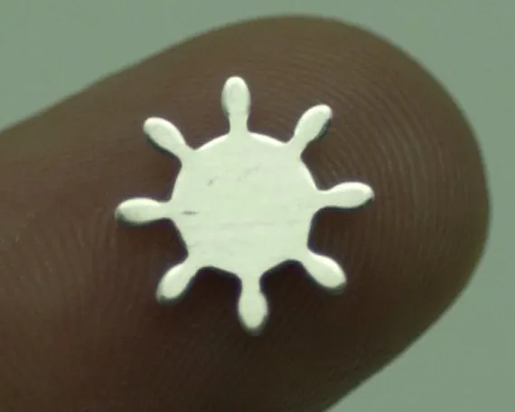 Tiny metal Ship Wheel blanks