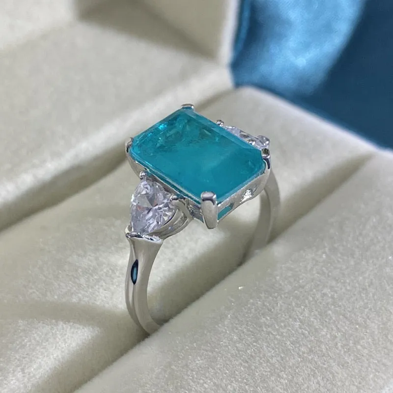 Tourmaline Gemstone Ring 925 Sterling Silver For Women Fine Jewelry