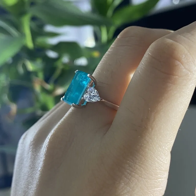 Tourmaline Gemstone Ring 925 Sterling Silver For Women Fine Jewelry