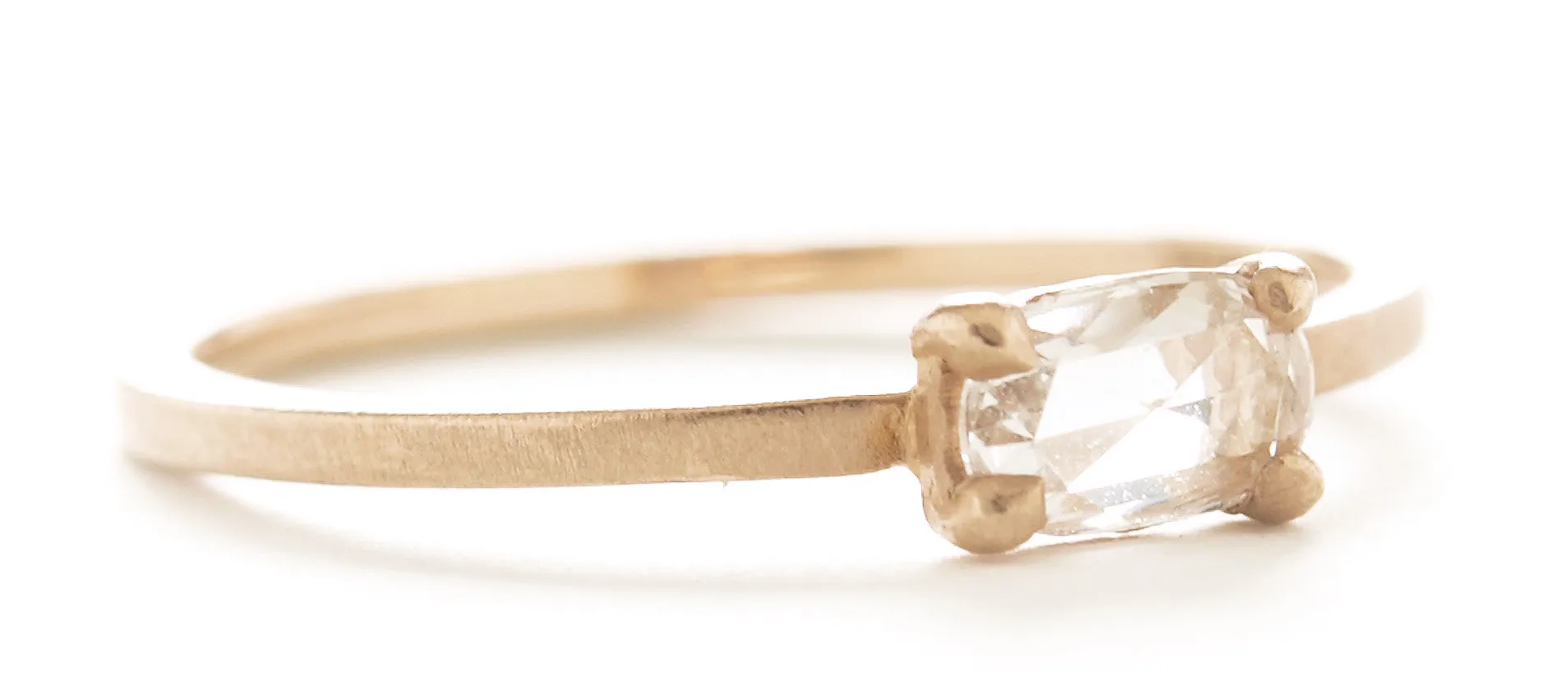 Twinkling Horizontal Diamond Ring
