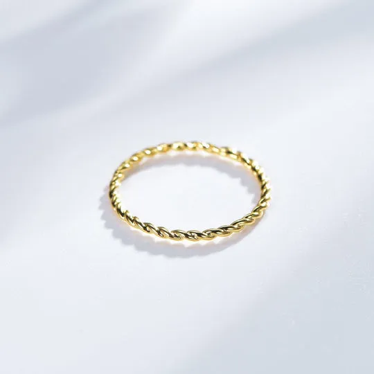 Twisted Stackable Wedding Highs And Lows Ring