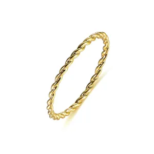 Twisted Stackable Wedding Highs And Lows Ring