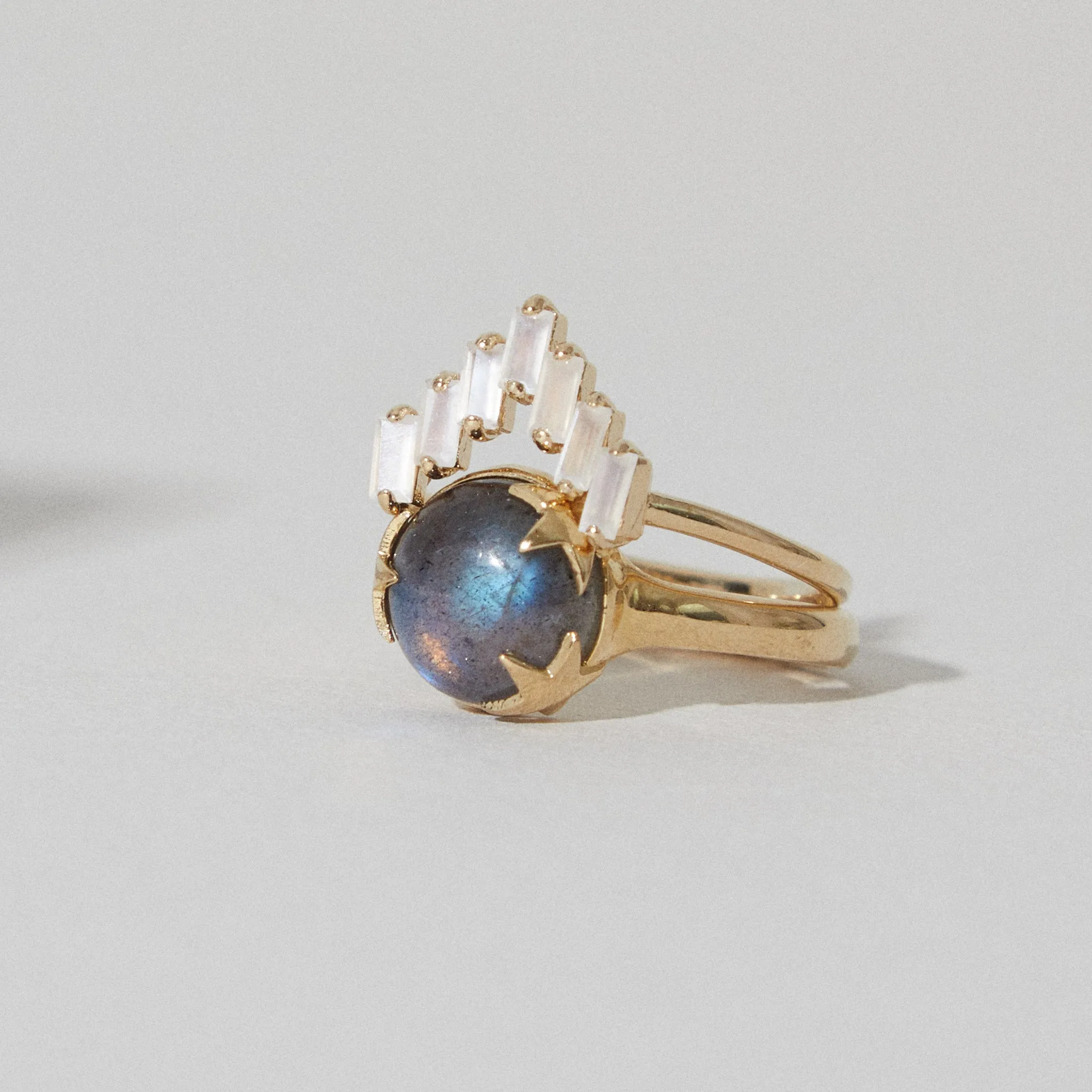 Under The Stars Ring in Labradorite