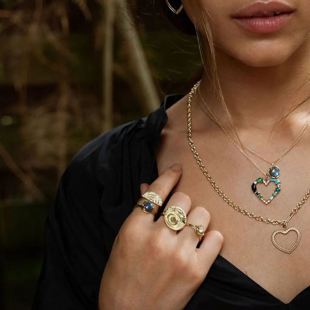 Under The Stars Ring in Labradorite