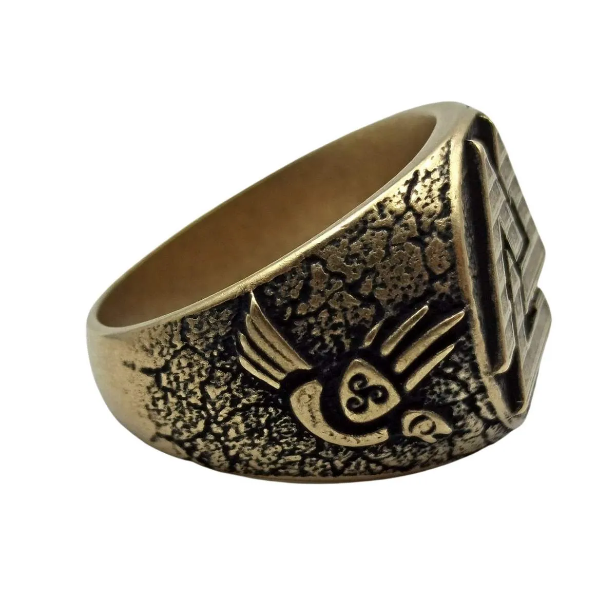 Valknut ring from bronze